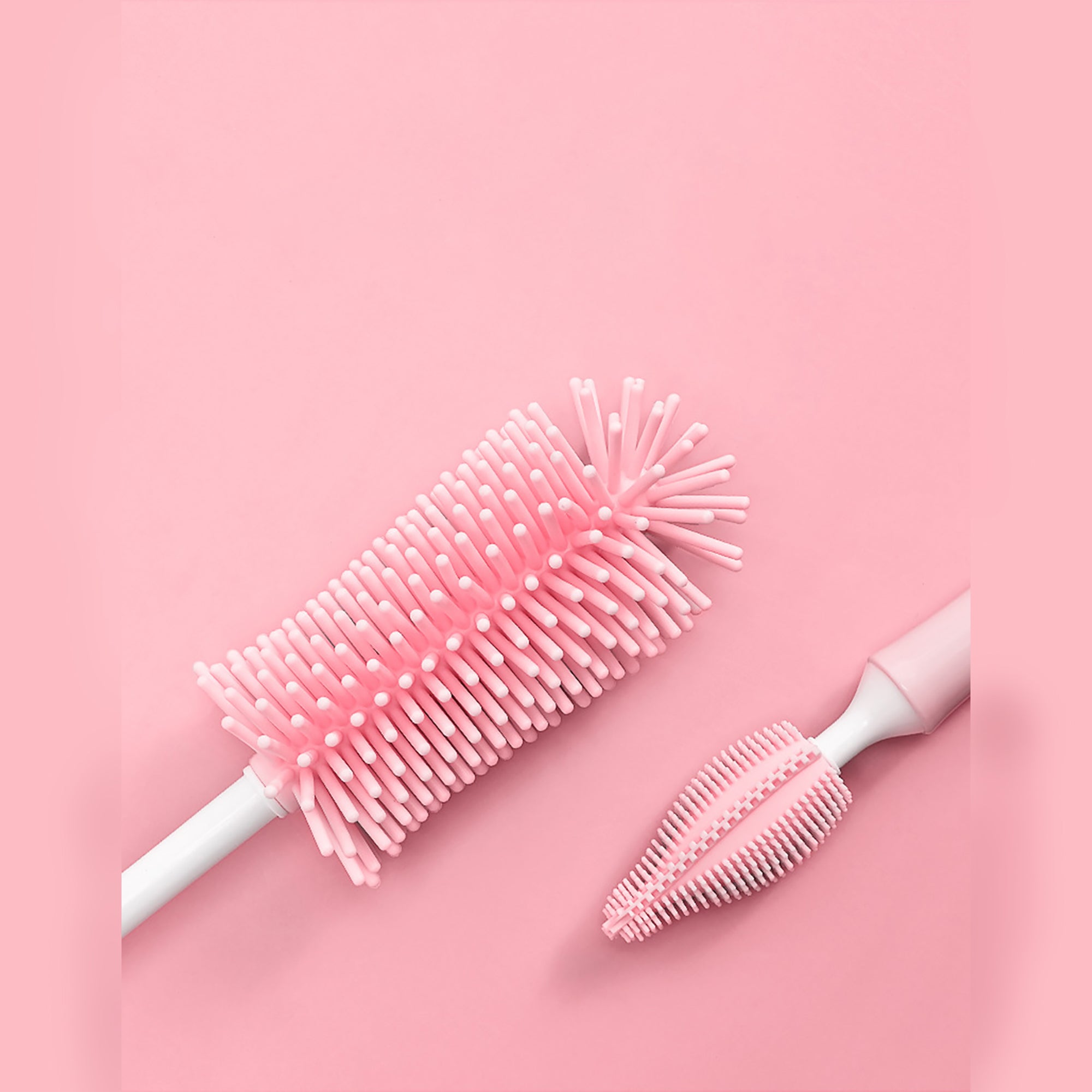 Brosse à Biberon en Silicone Brosse de Nettoyage de Biberon à Paille