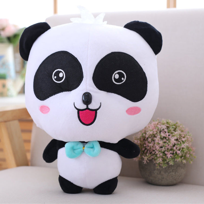 Hot Baby Bus Cute Panda Plush Toy Soft Stuffed
