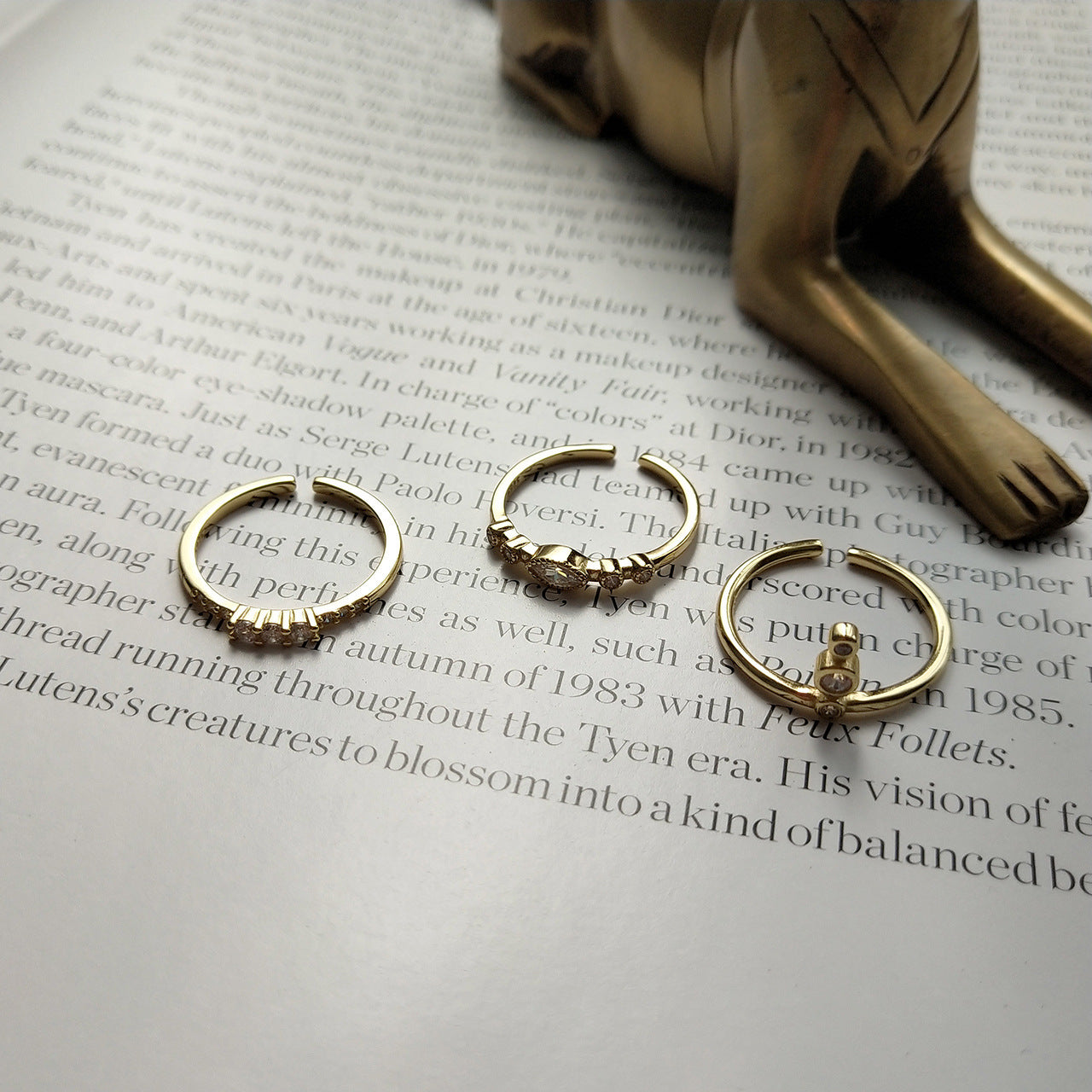 Index Finger Atmosphere Open Ring Japanese and Korean Personality Decorative Ring