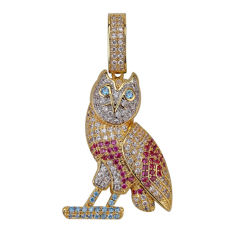 Explosive Style Full Zircon Color Hip-Hop Necklace Accessories