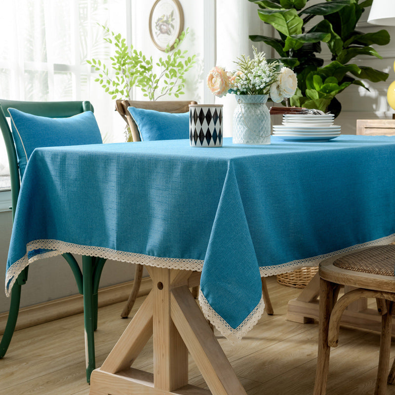 Ins Thick Restaurant Solid Color Tablecloth