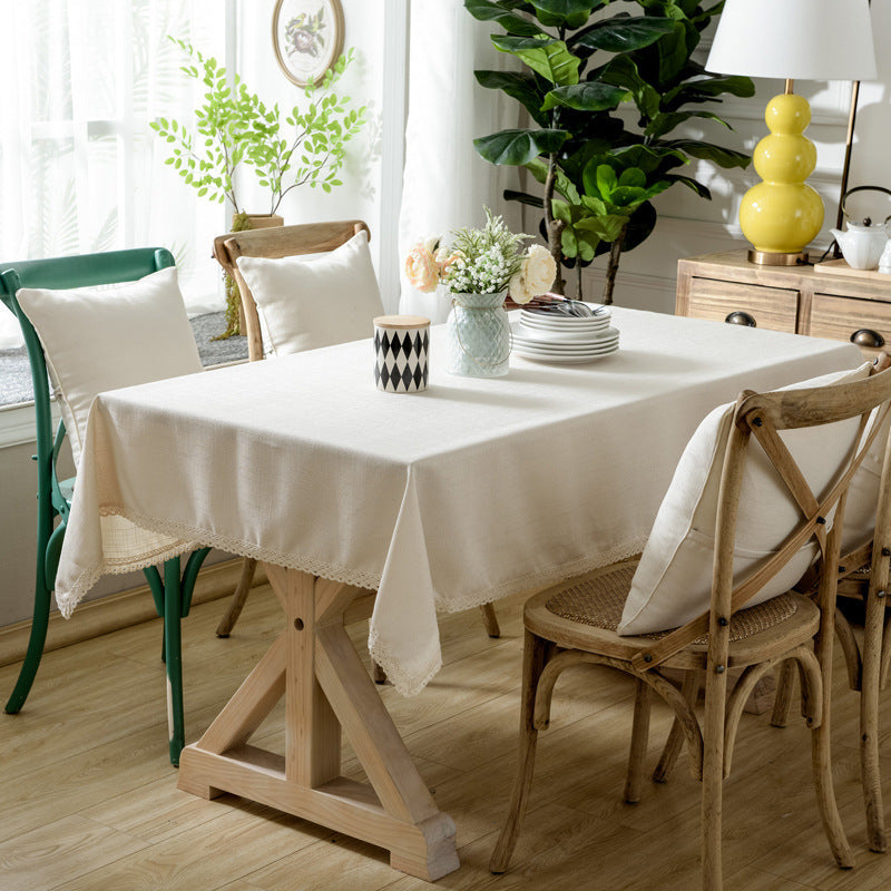Ins Thick Restaurant Solid Color Tablecloth