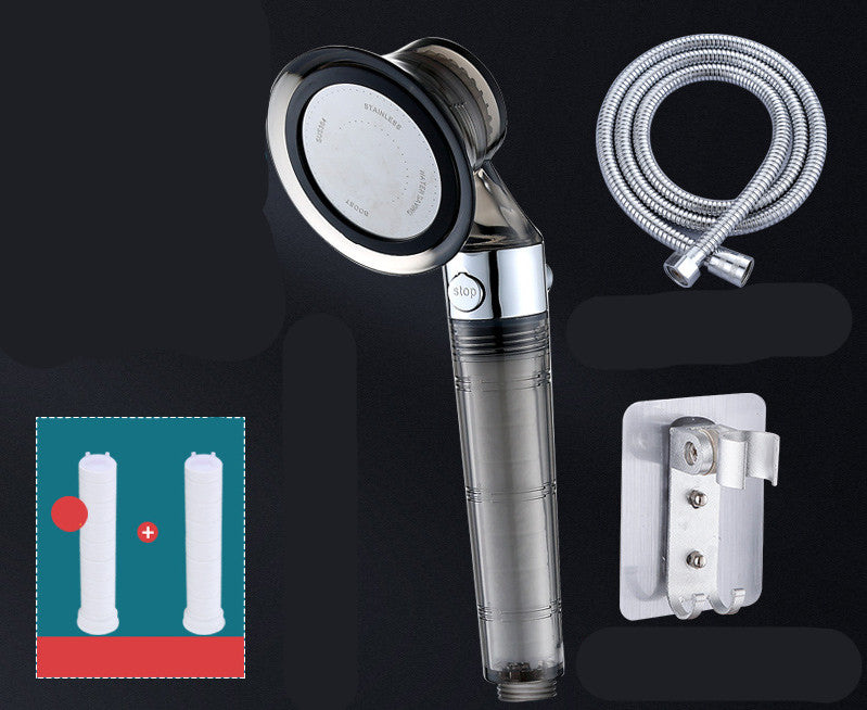 Pressurized Shower Nozzle Small Waist Shower Household Shower Single Head Set