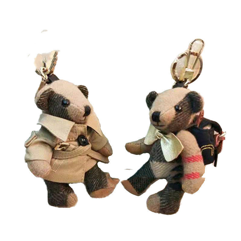 Cashmere Bear Pendant Windbreaker Backpack Bear Car Pendant Cute Keychain Pendant