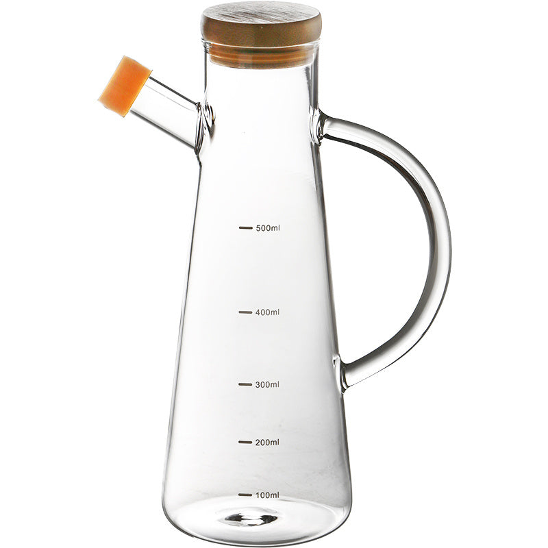 Glass Oil Tank Large Capacity Kitchen Oil and Soy Sauce Bottle