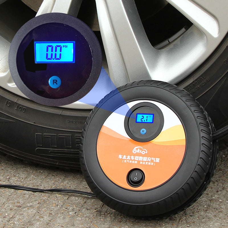 12 V Portable Auto Pump Emergency Tire Digital Display Car