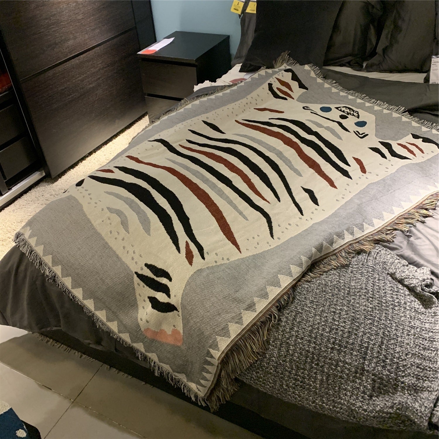 Decorative Tapestry Leisure Blanket Cover Blanket Air Conditioning Blanket Tiger Head