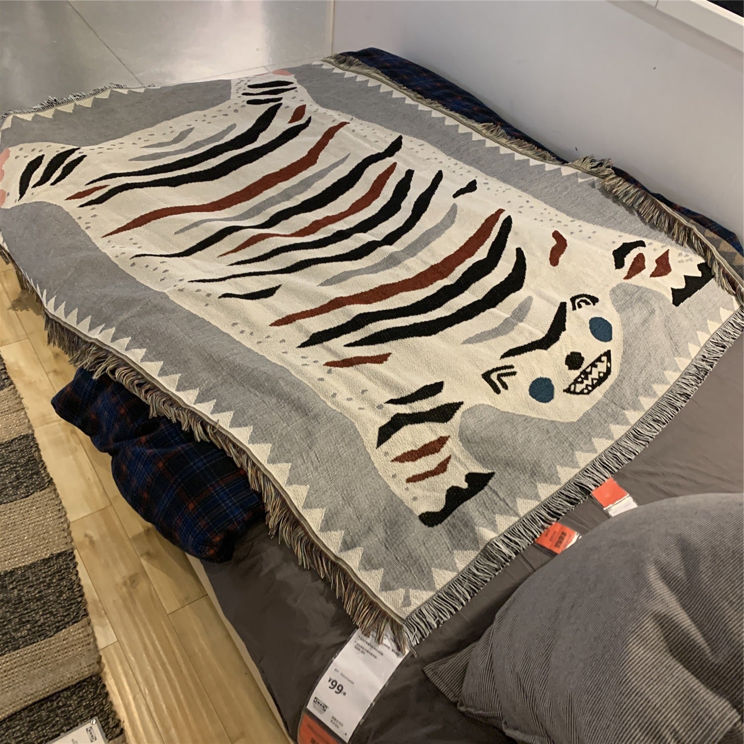 Decorative Tapestry Leisure Blanket Cover Blanket Air Conditioning Blanket Tiger Head