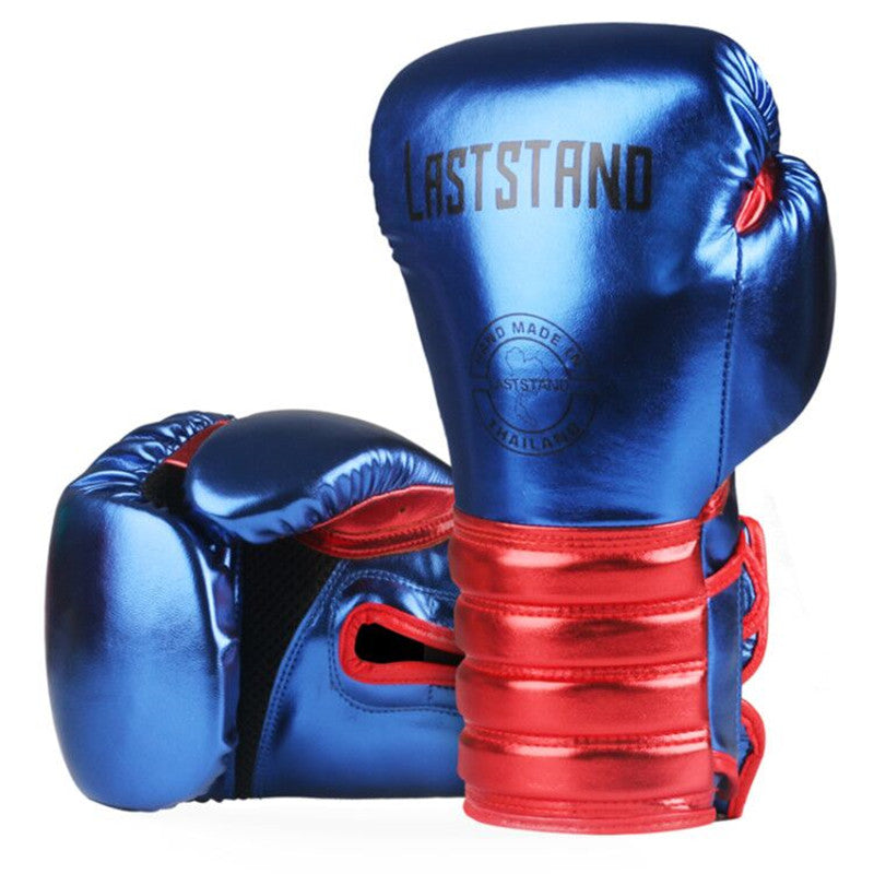 Guantes de boxeo de metal para hombre, Muay Thai, lucha libre
