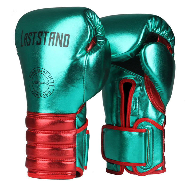 Guantes de boxeo de metal para hombre, Muay Thai, lucha libre