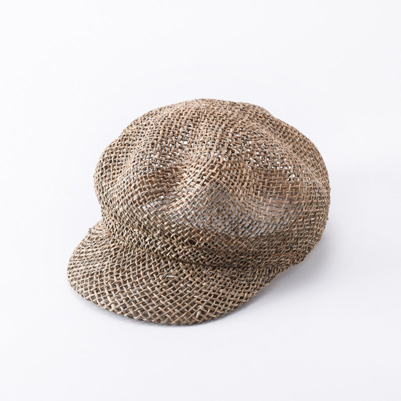 Hollow Octagonal Hat England All-Match Travel Breathable Sun Beret