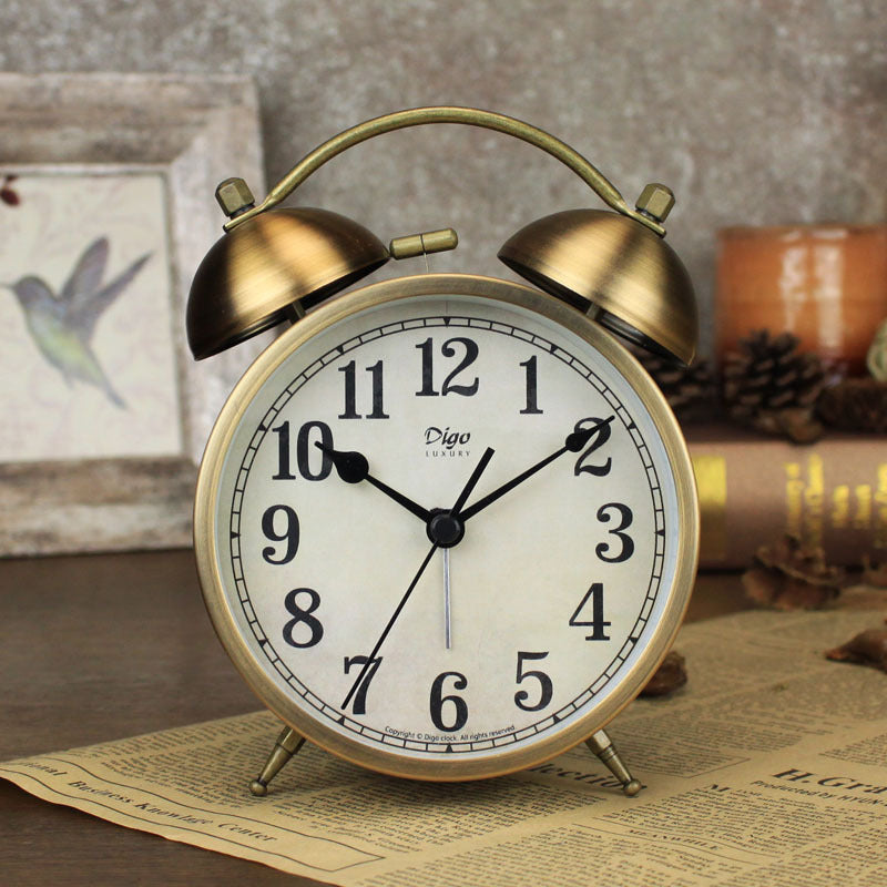 4 Inch Metal Bell Retro Alarm Clock