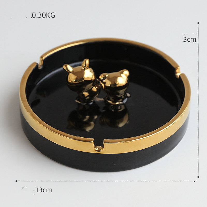 Light Luxury Style Ceramic Ashtray