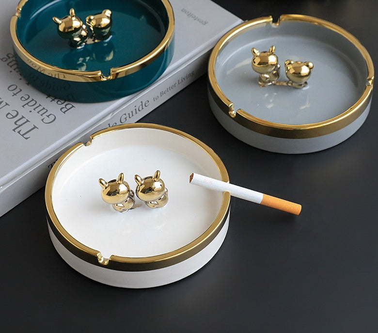 Light Luxury Style Ceramic Ashtray