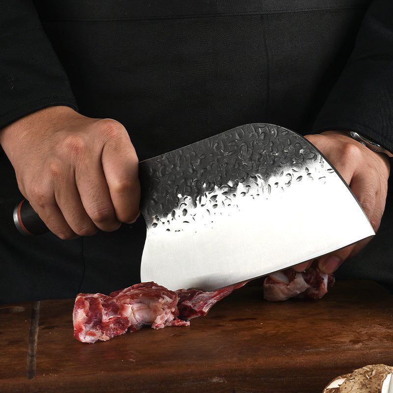 Stainless Steel Forged Steel Head Chef Knife Bone Chopping Knife Butcher Knife