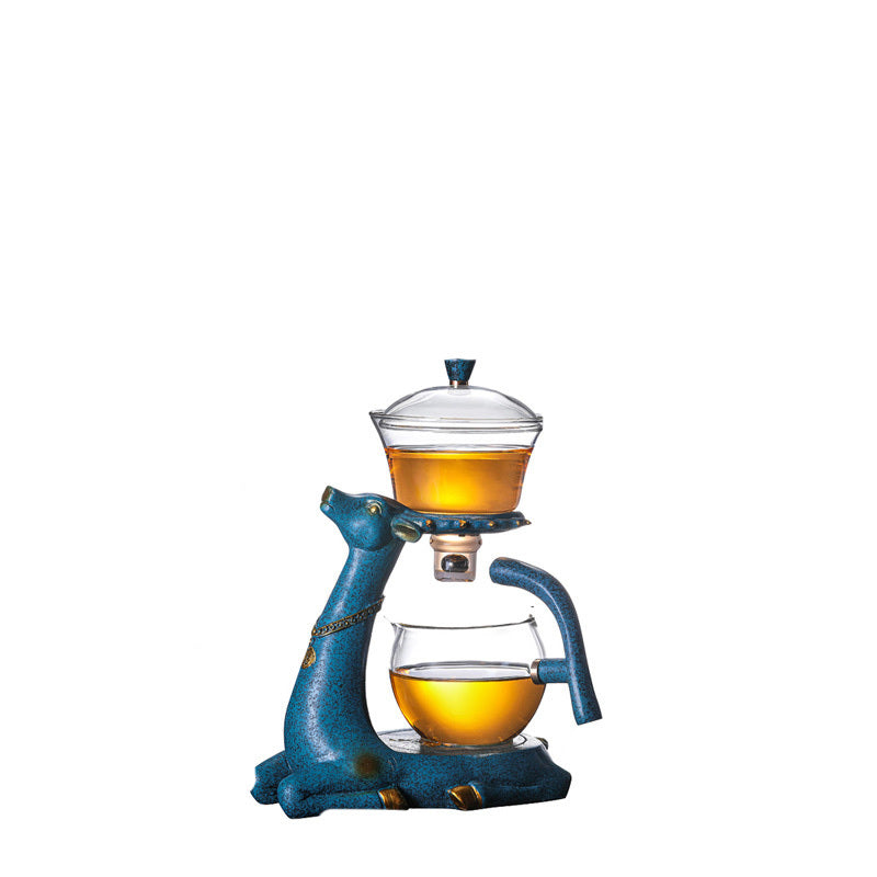 Creative Deer Glass Teapot Heat-resistant Glass Teapot Infuser Tea Turkish Drip Pot