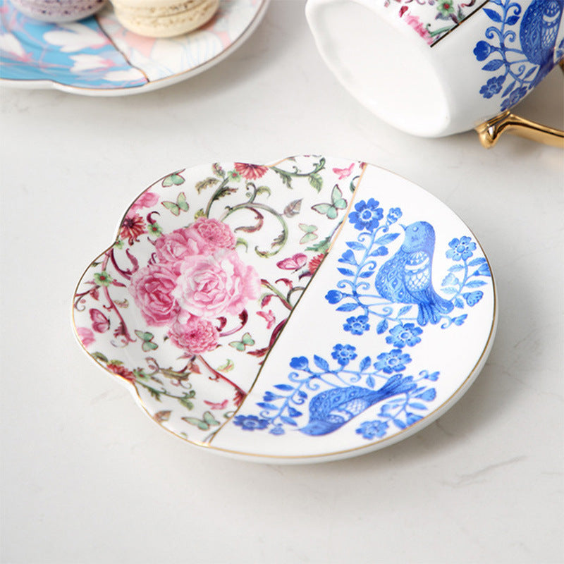 Ceramic Coffee Cup and Saucer Set Creative Phnom Penh Red Tea Cup