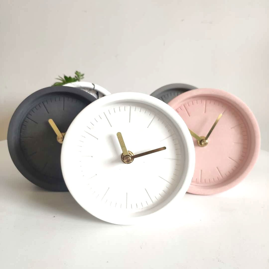 Original Cement Home Furnishing Decorations Fair-Faced Concrete Nordic Clock Customization