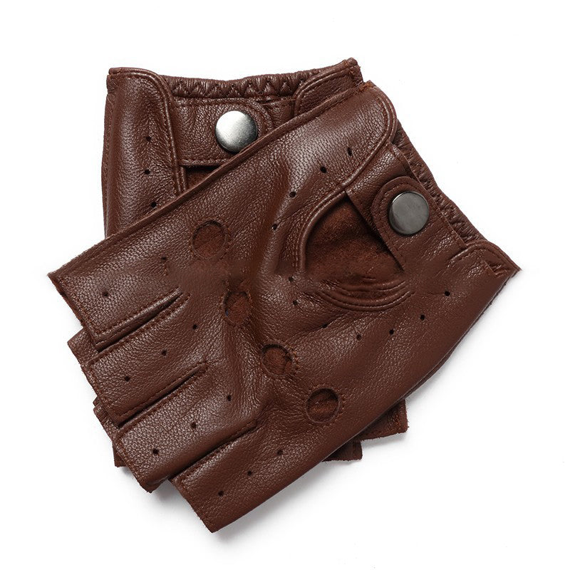 Sheepskin Short Finger Thin Men's Gloves