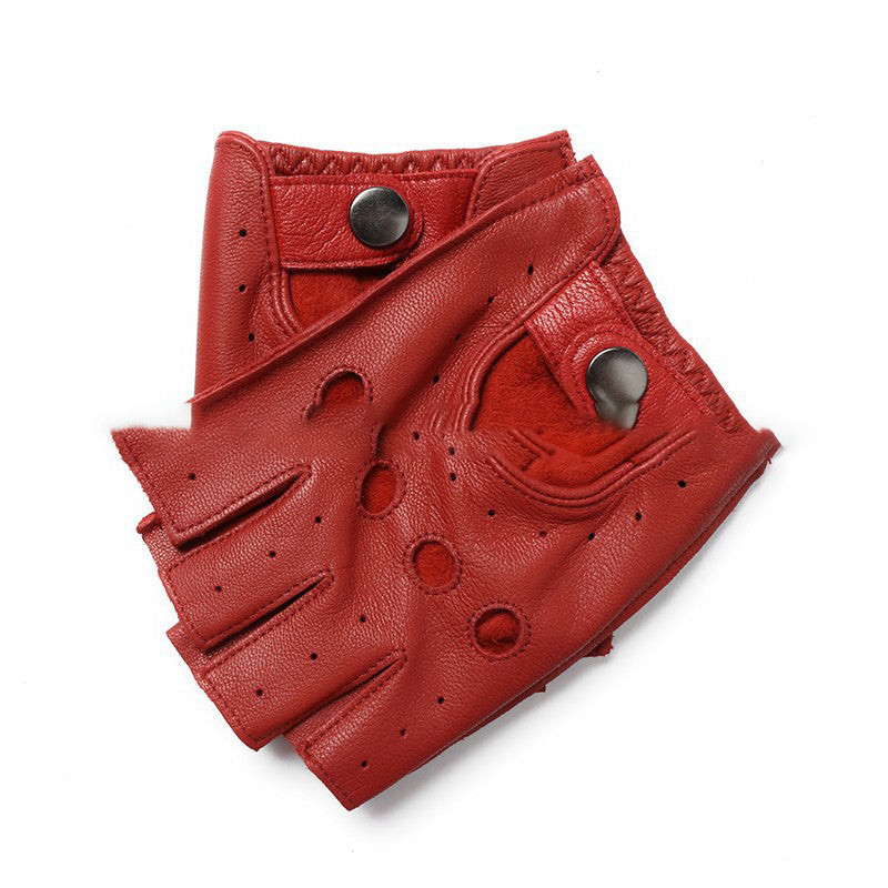 Sheepskin Short Finger Thin Men's Gloves