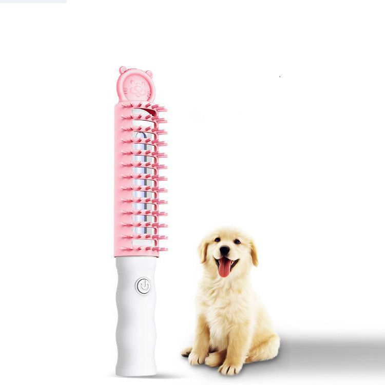 Brosse pour Animaux de Compagnie à l'Ozone pour Mue avec Désodorisation, Brosse pour Chien Anti-Poils et Anti-Odeur, Brosses Électroniques de Toilettage pour Chien