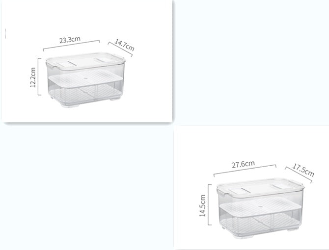 Fruit and vegetable box with lid