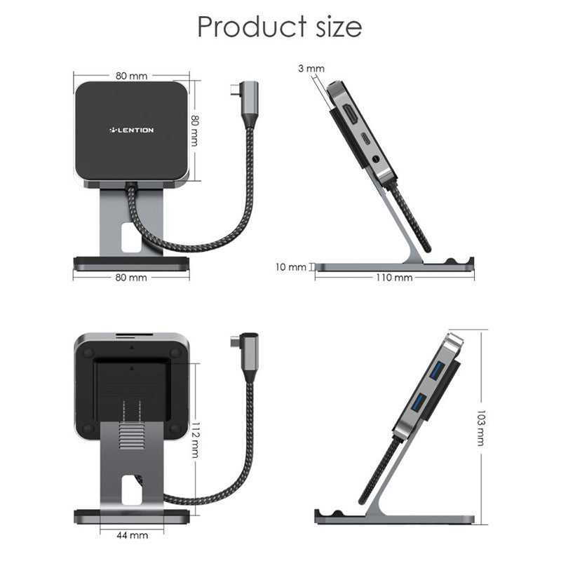 With 4K Hdm iPD Charging SD Micro SD Card Reader