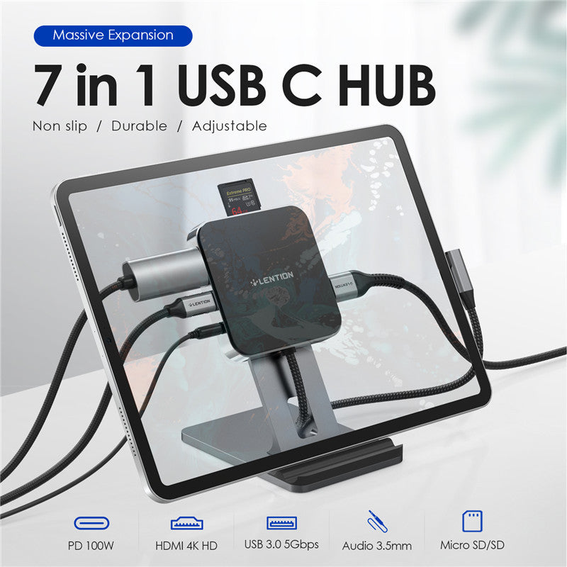 With 4K Hdm iPD Charging SD Micro SD Card Reader