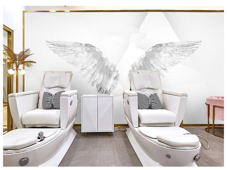 3d Angel Wings Wall Paper Background Wallpaper Mural 8d Wall Covering