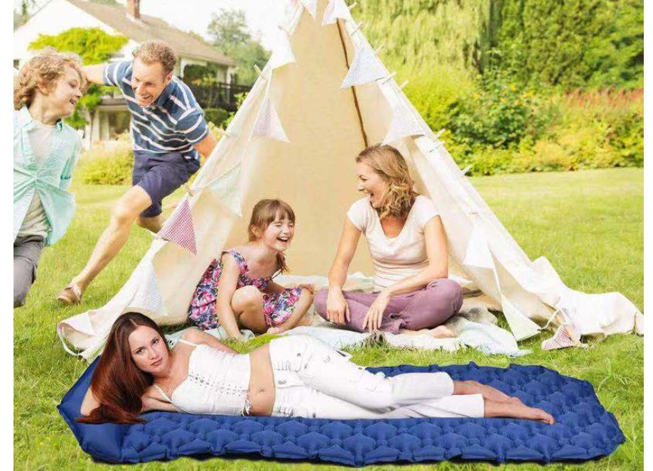 Outdoor Camping Sleeping Pad Single And Double Ultra-light Air Cushion Storage Portable Nylon Beach Moisture-proof Cushion Inflatable Cushion