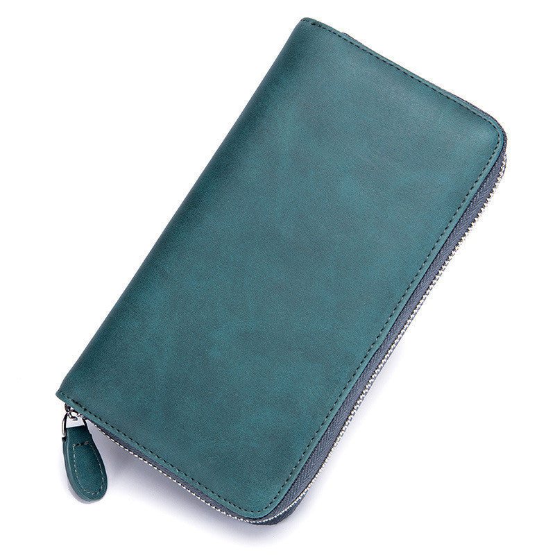 Large Capacity Women's Long Zipper Organ Card Holder With Multiple Card Slots