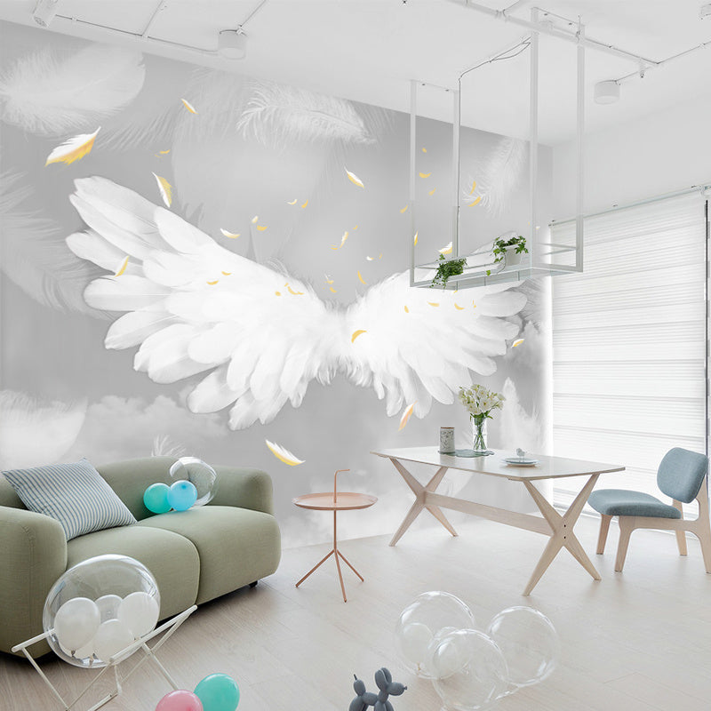 Three-Dimensional Angel Wings Wallpaper