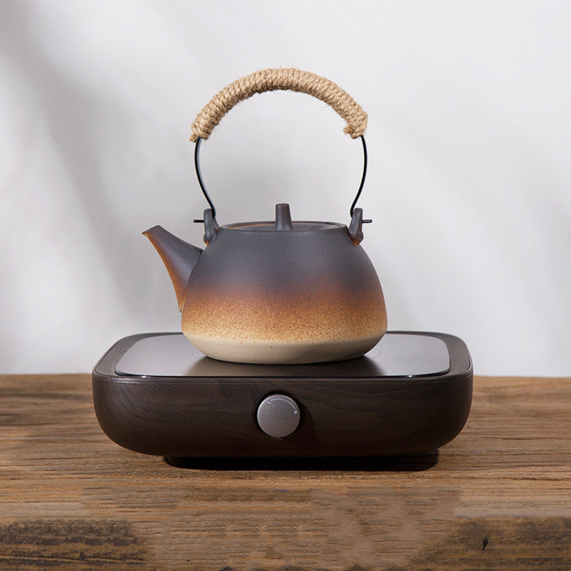Stoneware Boiling Teapot Clay Pot Kettle Kung Fu Tea Set