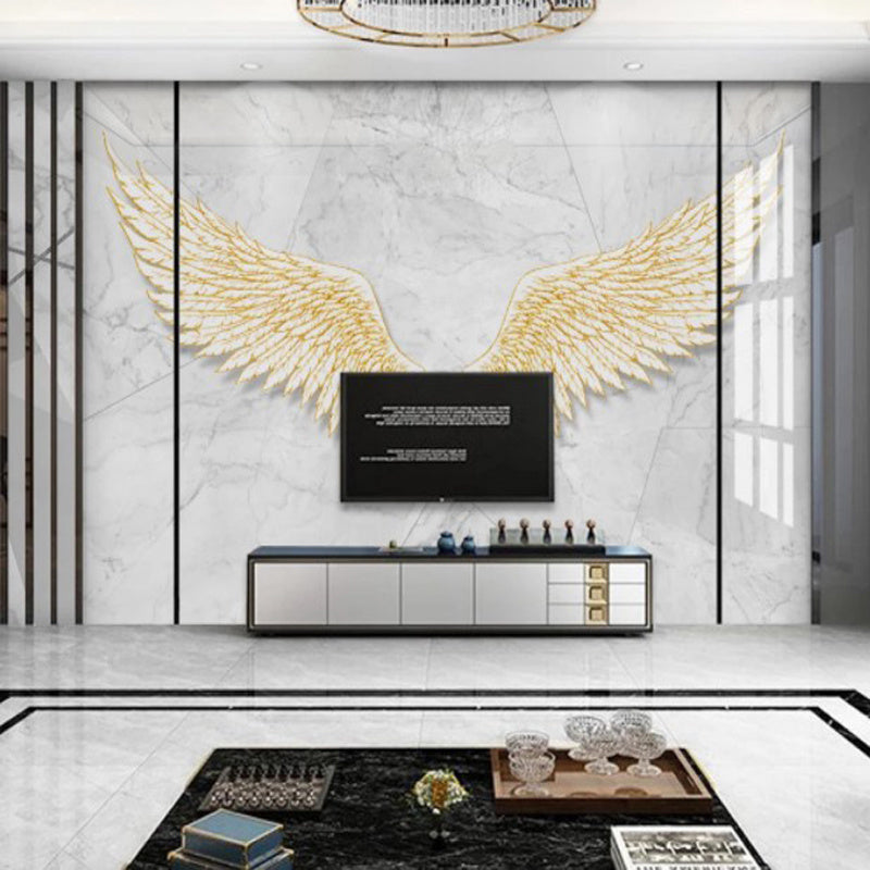 Modern Minimalist Nordic Abstract Angel Wings Wallpaper Wall