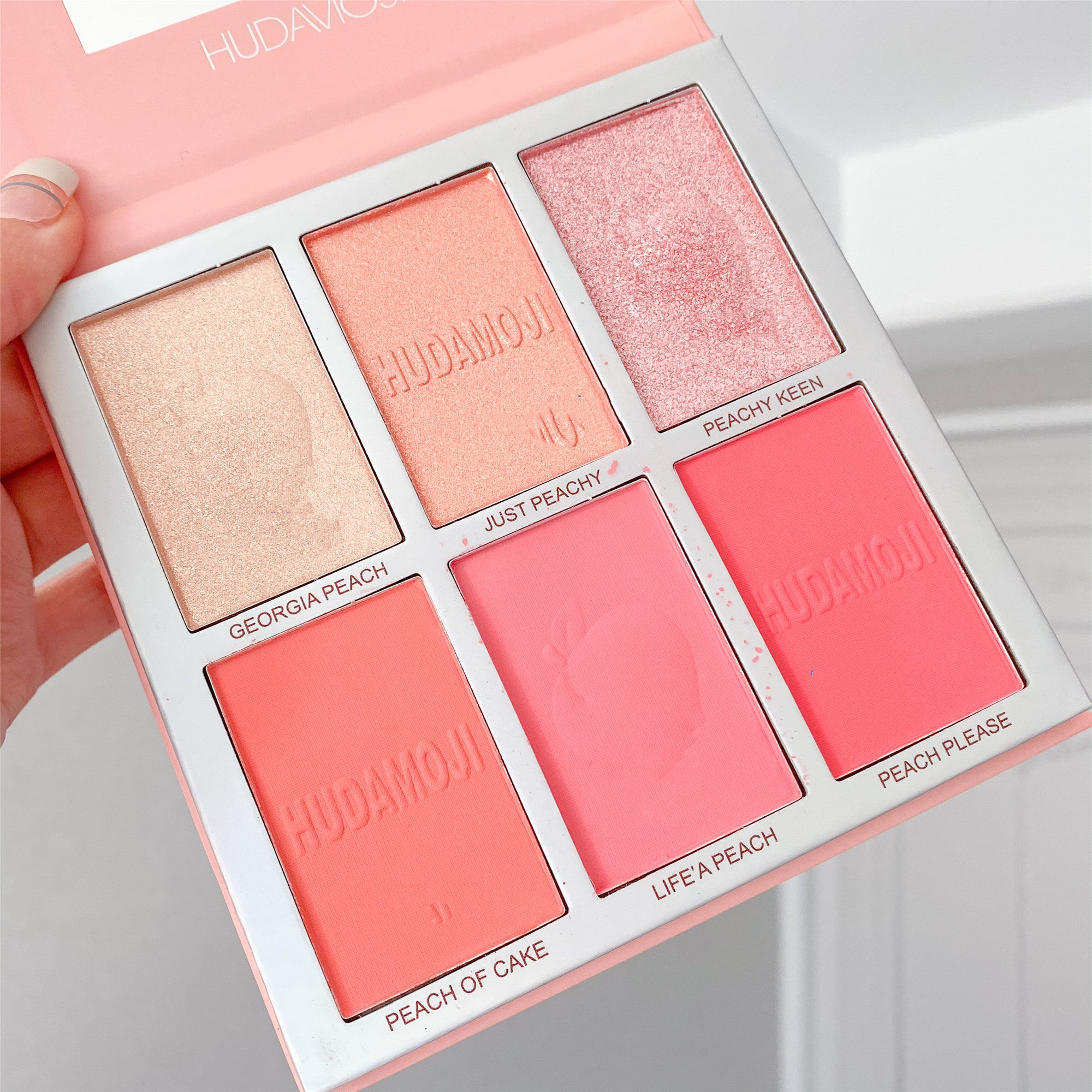 Ins Six-Color Fruit Blush High-Gloss Trimming Multi-Function All-In-One Plate