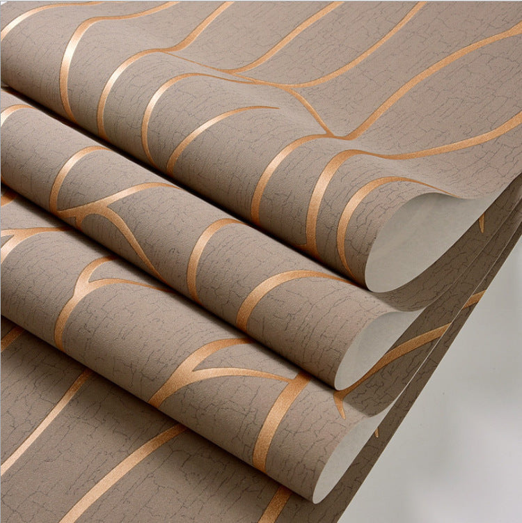 Modern Simple Environmental Protection Vertical Stripes Non-Woven Wallpaper