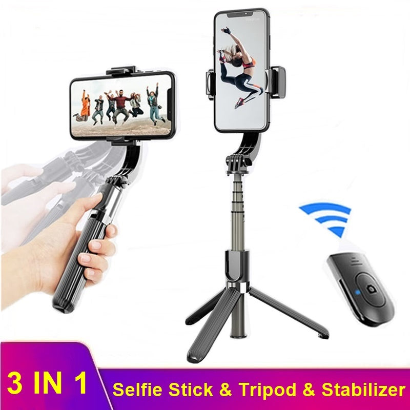 Compatible with Apple, L08 Bluetooth Remote Control Selfie Stick Anti-shake Bracket Mobile Phone Shooting Fixed Tripod Stabilizer