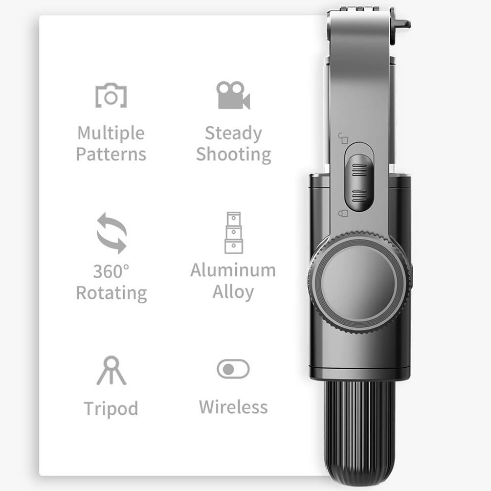 Compatible with Apple, L08 Bluetooth Remote Control Selfie Stick Anti-shake Bracket Mobile Phone Shooting Fixed Tripod Stabilizer