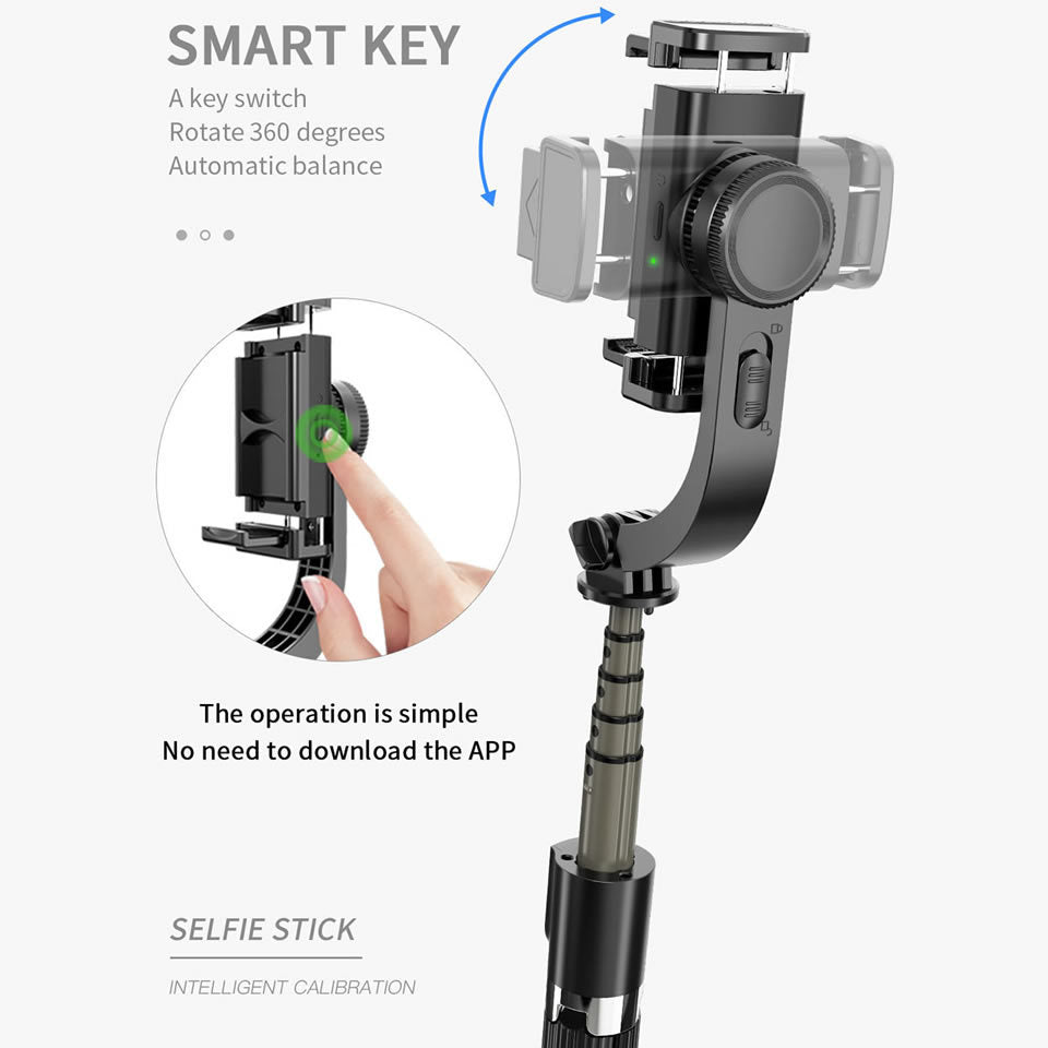 Compatible with Apple, L08 Bluetooth Remote Control Selfie Stick Anti-shake Bracket Mobile Phone Shooting Fixed Tripod Stabilizer