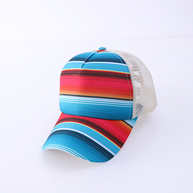 Distressed Mesh Breathable Thin Summer Sunscreen Hat Baseball Cap