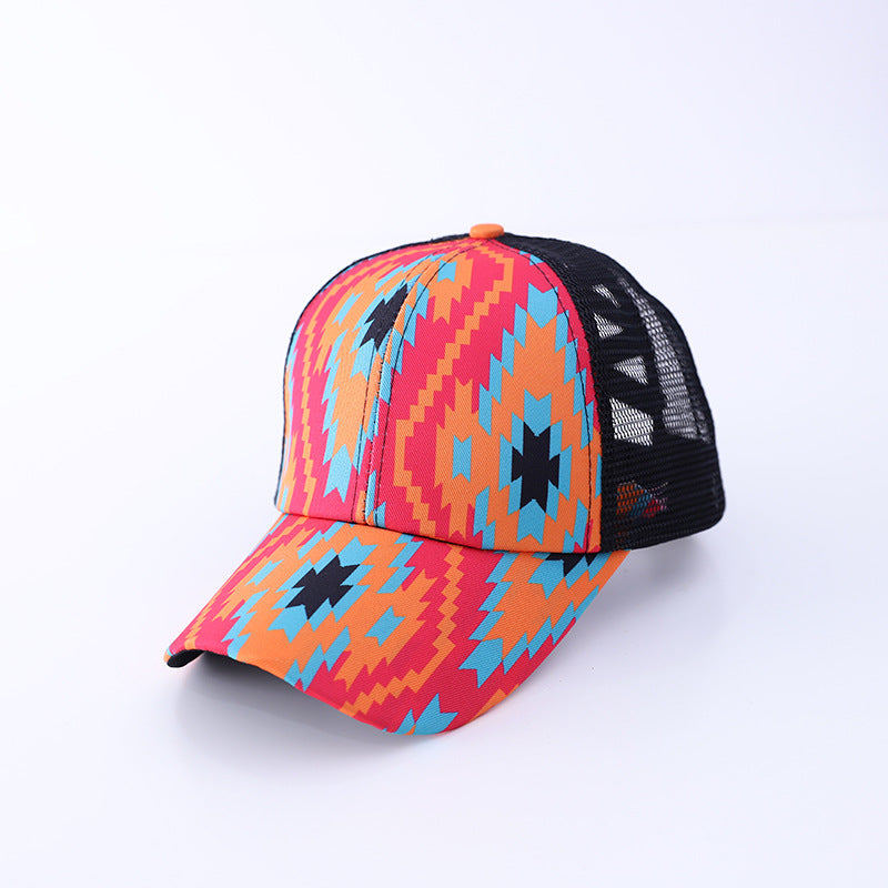 Distressed Mesh Breathable Thin Summer Sunscreen Hat Baseball Cap