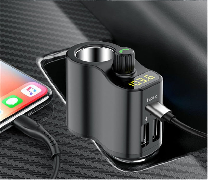 Car Supplies Bluetooth Receiver Hands-free Call Fm Transmitter