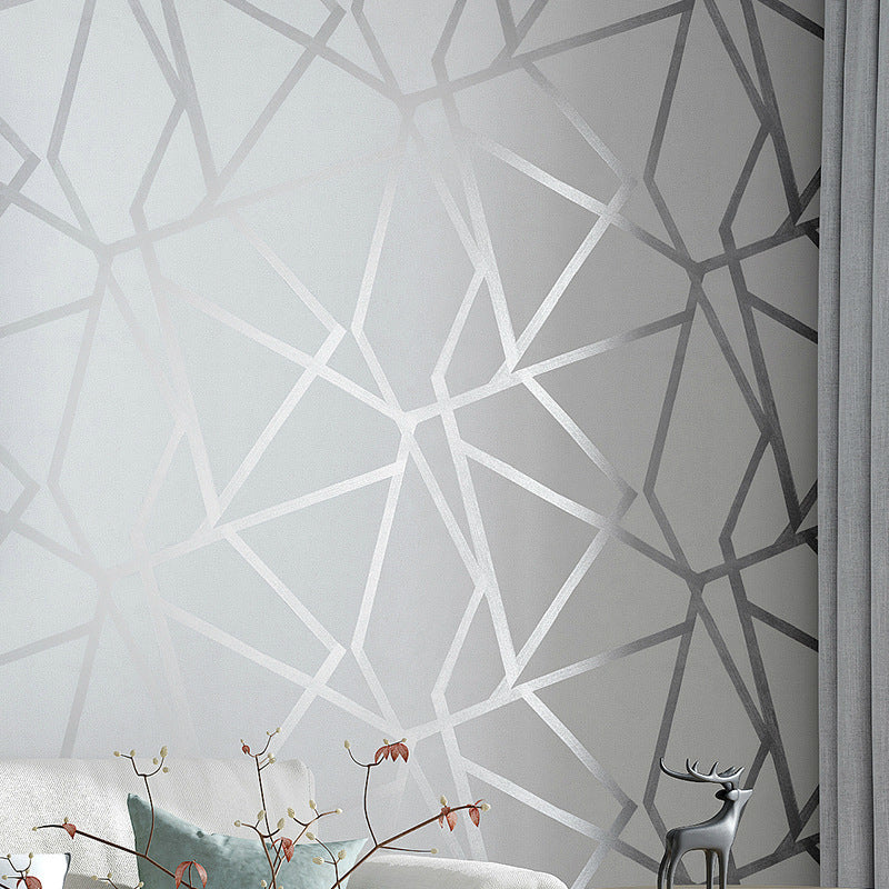 Simple Geometric Lines Non-Woven Wallpaper