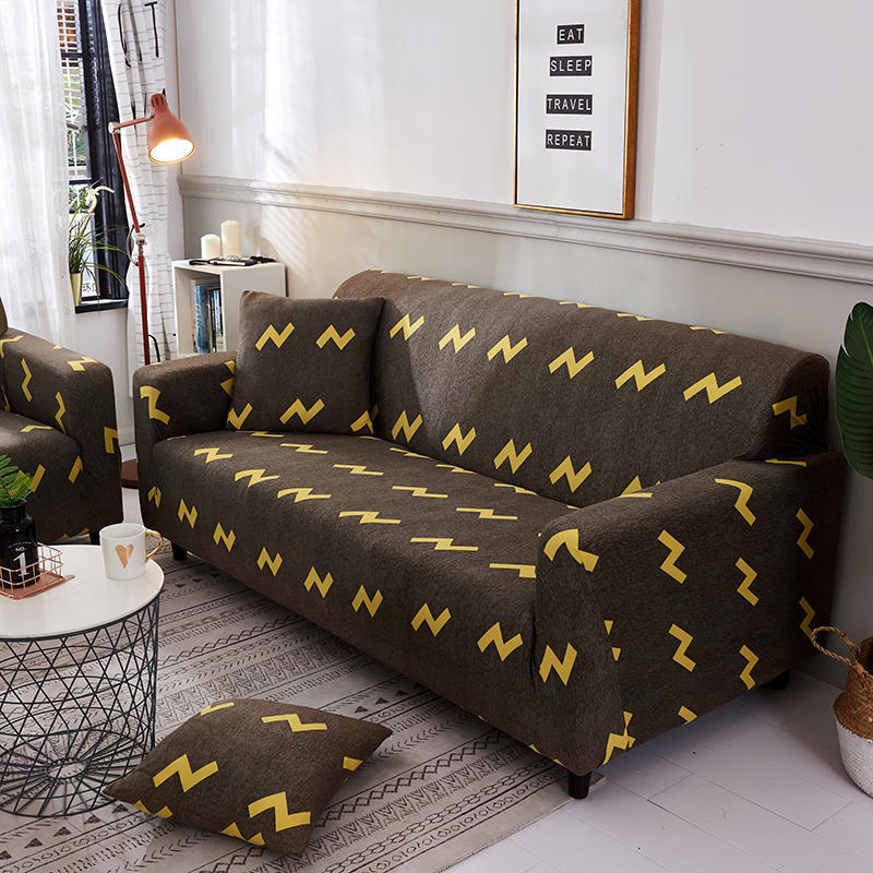 Printed Stretch Sofa Cover All-Inclusive Universal Cover Leather Sofa Cover Combination Universal Non-Slip Four Seasons Suitable For One Drop Shipping