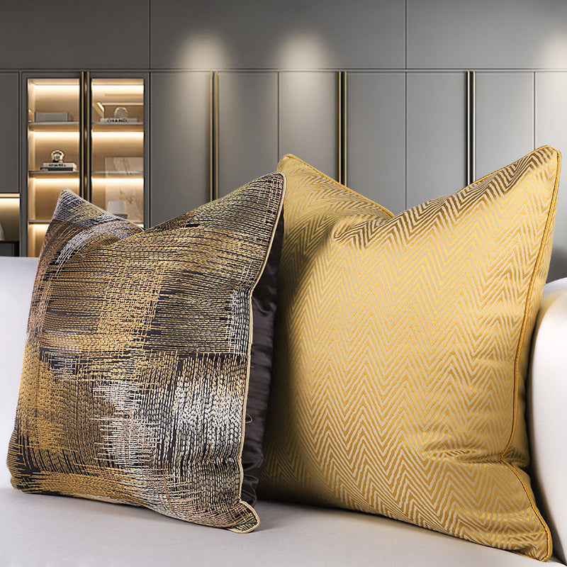 Cushion Light Luxury Simple Modern European Style Hug Pillowcase Sofa Model Room Living Room Pillow Backrest Pillow Waist Pillow