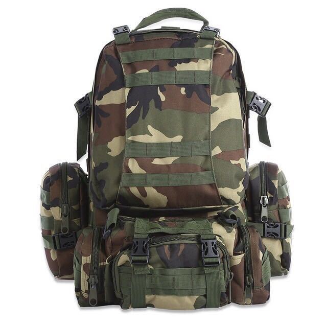 Sac à dos de 50L pour l'extérieur, sac à dos militaire tactique Molle, sac de sport étanche pour le camping, la randonnée et les voyages