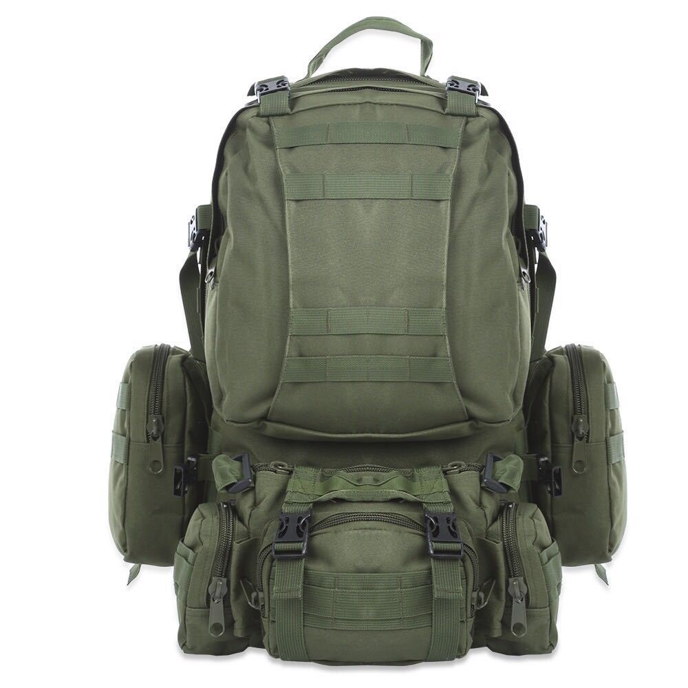 Sac à dos de 50L pour l'extérieur, sac à dos militaire tactique Molle, sac de sport étanche pour le camping, la randonnée et les voyages