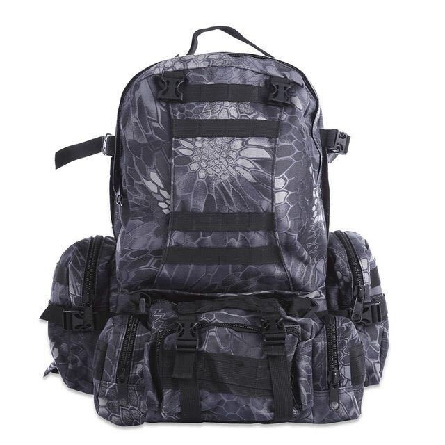Sac à dos de 50L pour l'extérieur, sac à dos militaire tactique Molle, sac de sport étanche pour le camping, la randonnée et les voyages