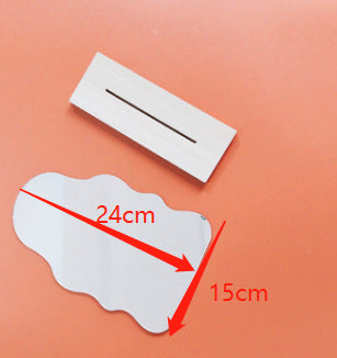Irregular makeup mirror