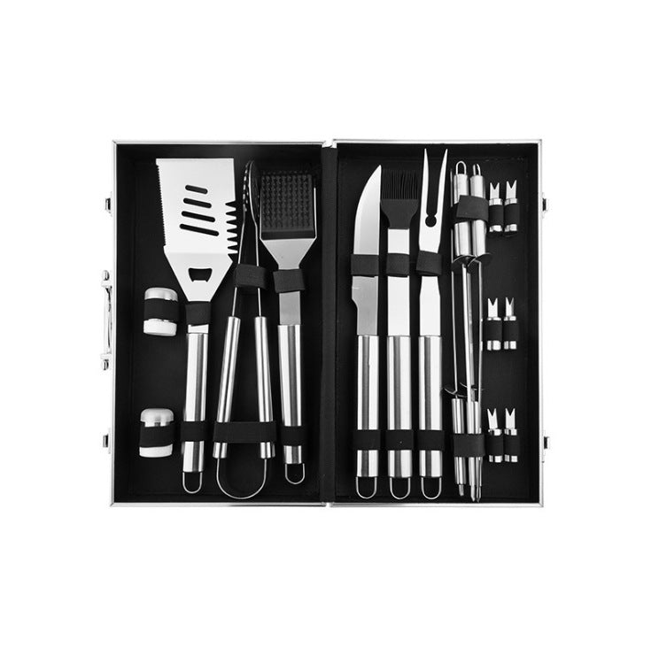 Aluminum Box Stainless Steel Grill Set BBQ Barbecue Ttools